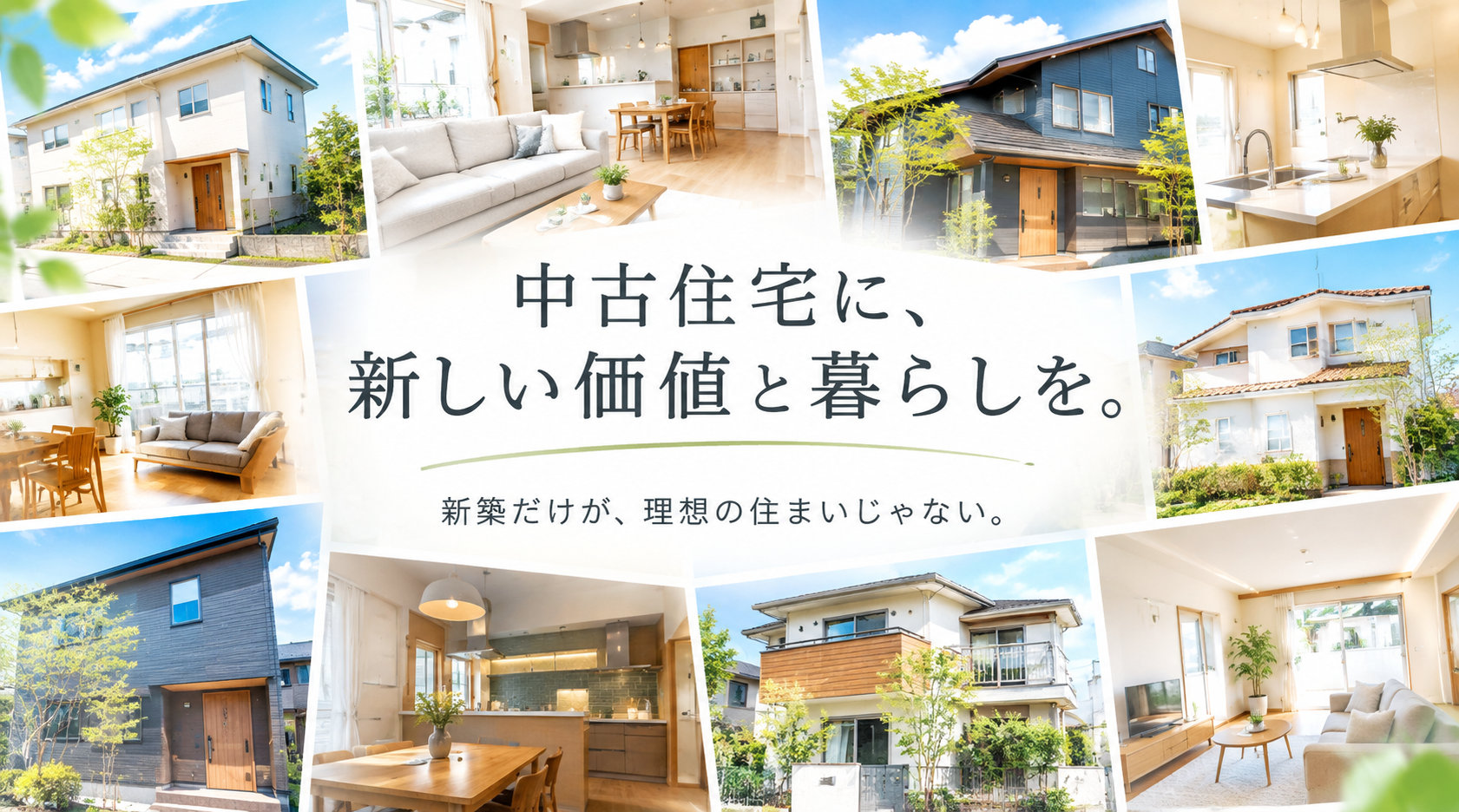 中古住宅に、新しい価値と暮らしを。